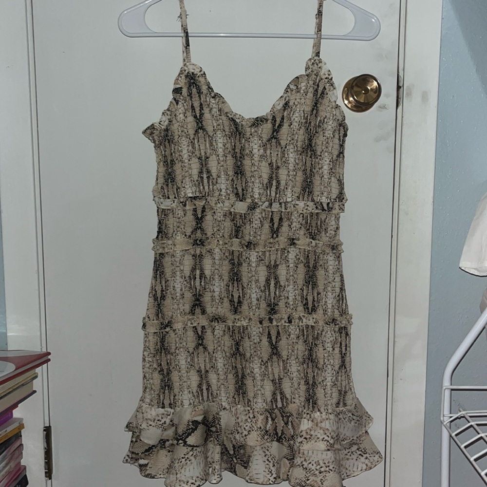 Snake skin print dress!